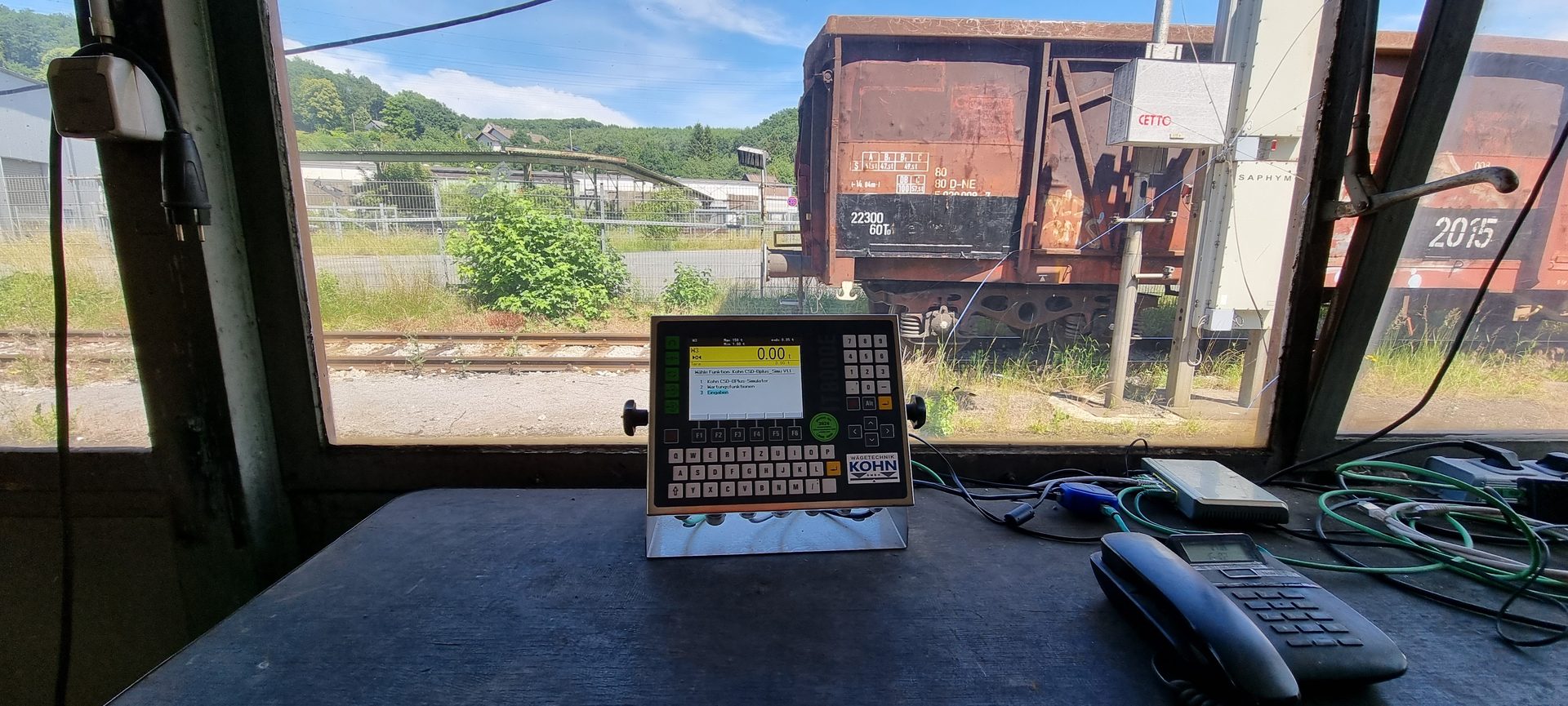 Gleiswaage mit KOHN-Terminal